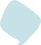 A light blue abstract geometric shape with rounded edges.